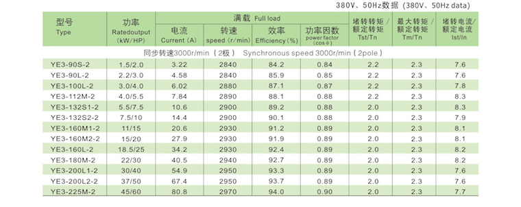 YE3電機技術數據1