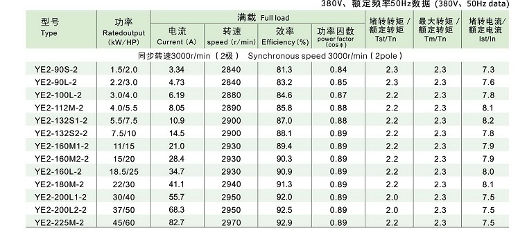 YE2電機技術數據1